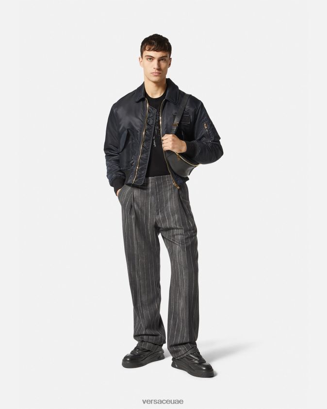 رجال تي شيرت صورة ظلية باروكو Versace أسود 0FVD2J1378 ملابس