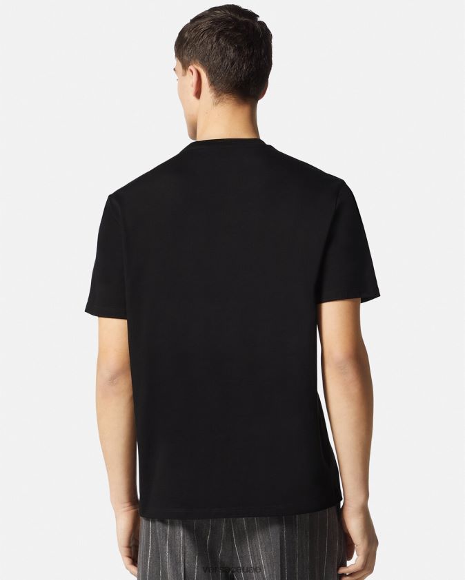 رجال تي شيرت صورة ظلية باروكو Versace أسود 0FVD2J1378 ملابس