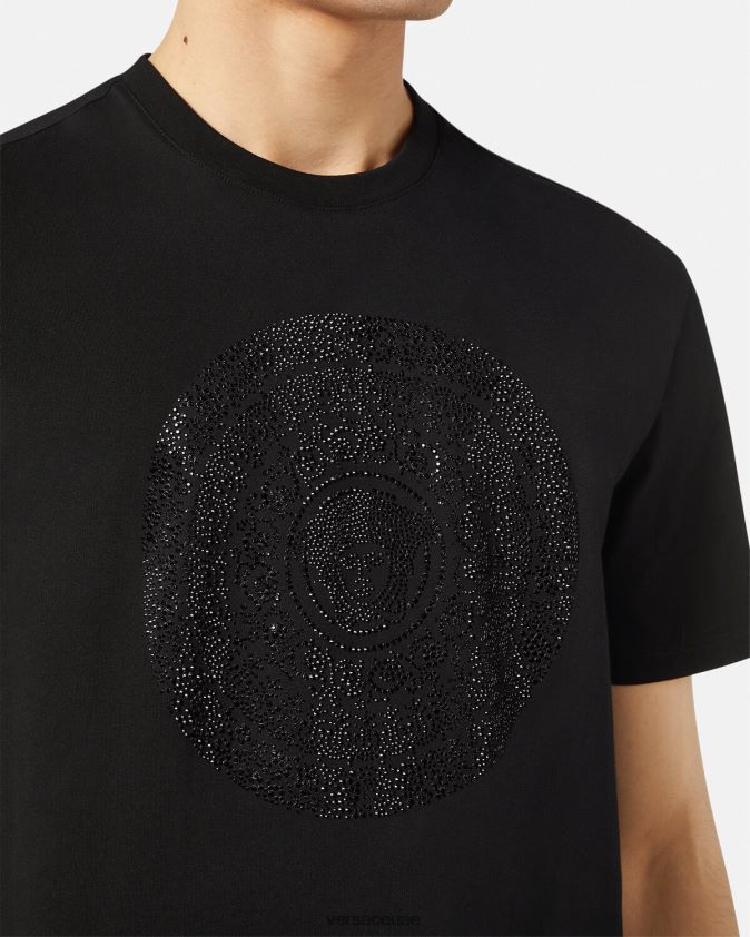 رجال تي شيرت صورة ظلية باروكو Versace أسود 0FVD2J1378 ملابس