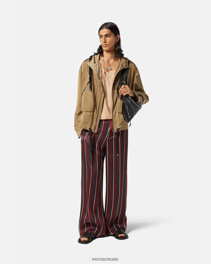 رجال انقطاع أعلى للدبابات Versace اللون البيج 0FVD2J1380 ملابس