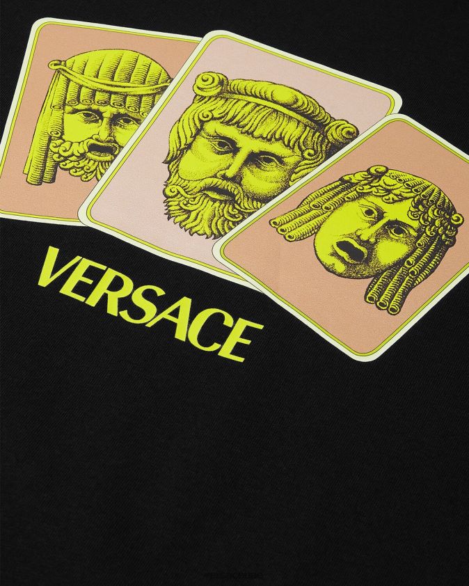 رجال لو ماشيري تي شيرت Versace أسود 0FVD2J1382 ملابس
