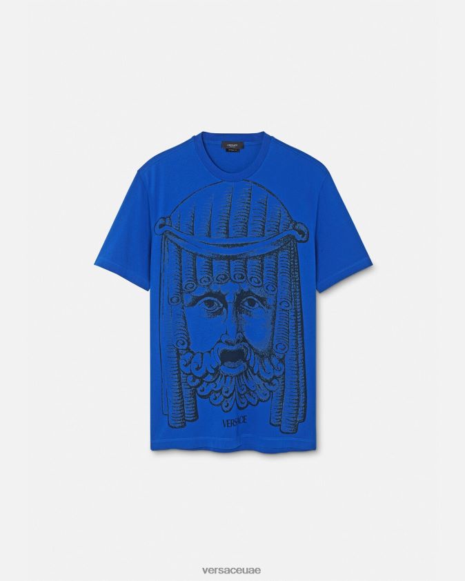 رجال تي شيرت لا ماشيرا Versace أزرق 0FVD2J1383 ملابس