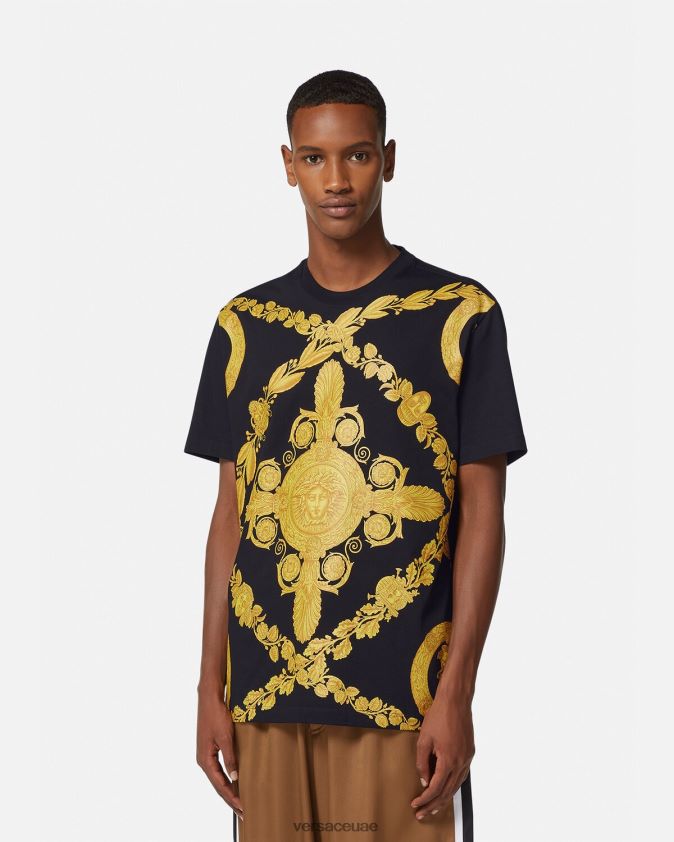 رجال تيشيرت ماشيرا باروكي Versace مطبعة 0FVD2J1388 ملابس