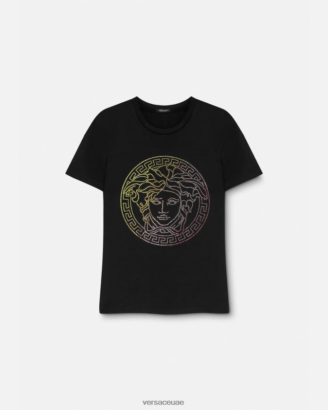 نحيف تي شيرت كريستال ميدوسا Versace أسود 0FVD2J141 ملابس