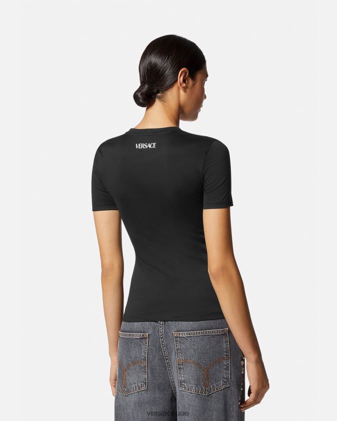 نحيف تي شيرت كريستال ميدوسا Versace أسود 0FVD2J141 ملابس