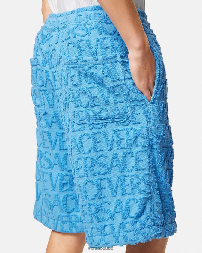 رجال كل انحاء منشفة السراويل Versace أزرق فاتح 0FVD2J1429 ملابس