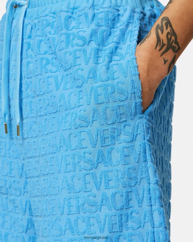 رجال كل انحاء منشفة السراويل Versace أزرق فاتح 0FVD2J1431 ملابس
