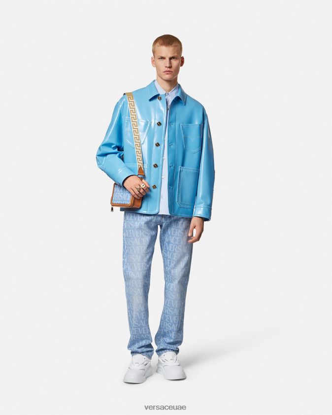 رجال انحاء الجينز Versace أزرق 0FVD2J1435 ملابس