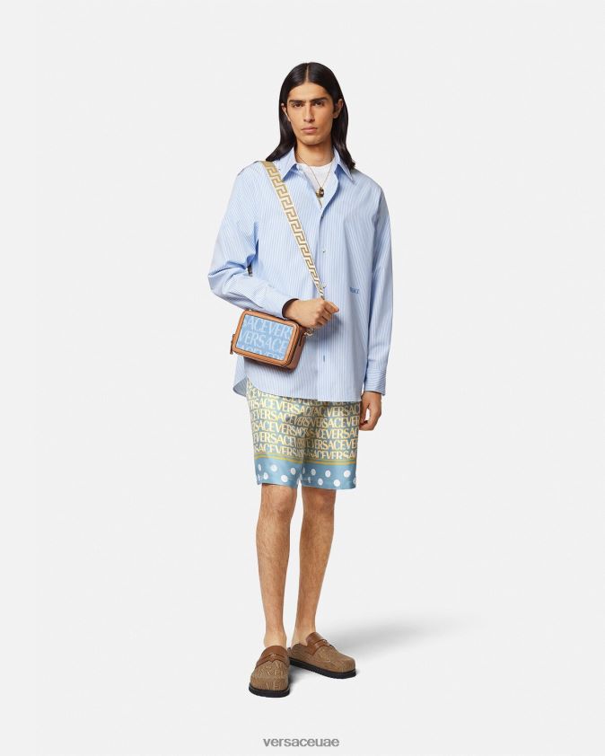 رجال كل انحاء السراويل الحرير Versace مطبعة 0FVD2J1438 ملابس