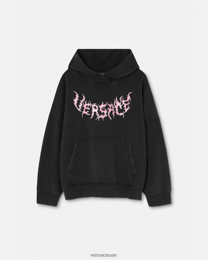 نحيف هوديي الشعار Versace أسود 0FVD2J144 ملابس