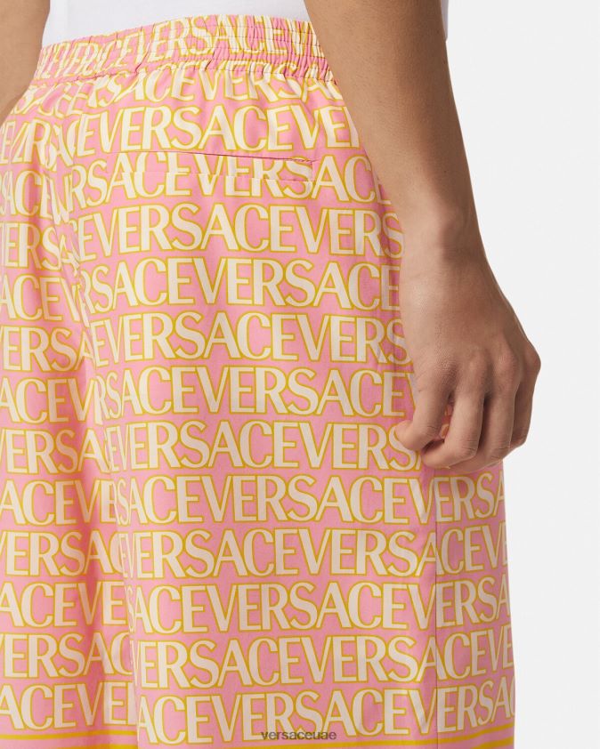 رجال شورت من مزيج القطن بالكامل Versace مطبعة 0FVD2J1440 ملابس