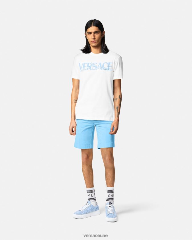رجال ميدوسا بيجي شورت برمودا Versace أزرق فاتح 0FVD2J1445 ملابس