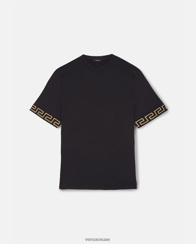 رجال قمة الصالة الرياضية اليونانية Versace أسود 0FVD2J1454 ملابس