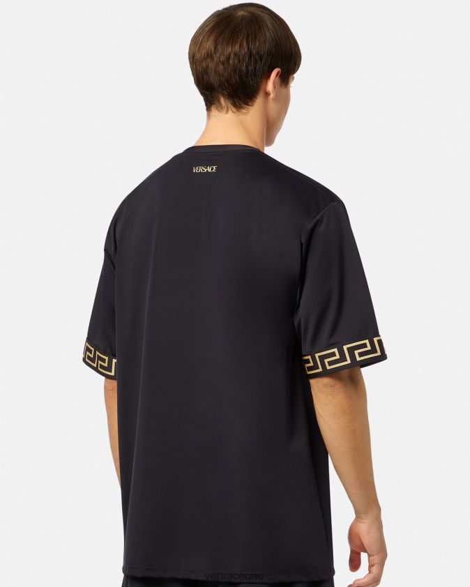 رجال قمة الصالة الرياضية اليونانية Versace أسود 0FVD2J1454 ملابس