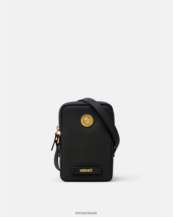 رجال حقيبة كروس صغيرة ميدوسا بيجي Versace أسود 0FVD2J1465 أكياس