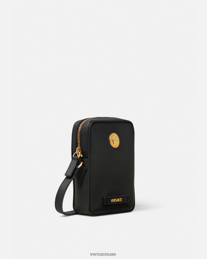 رجال حقيبة كروس صغيرة ميدوسا بيجي Versace أسود 0FVD2J1465 أكياس