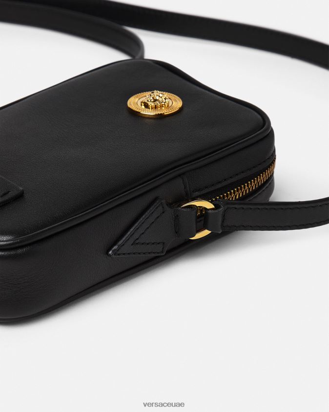 رجال حقيبة كروس صغيرة ميدوسا بيجي Versace أسود 0FVD2J1465 أكياس