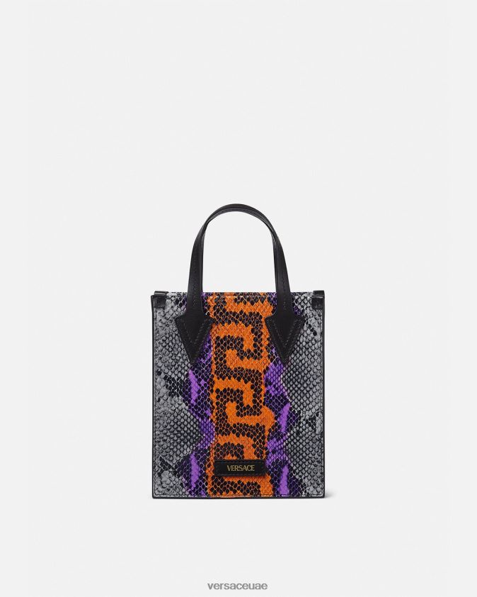 رجال حقيبة كروس بطبعة جلد الثعبان اليوناني Versace متعدد الألوان 0FVD2J1474 أكياس