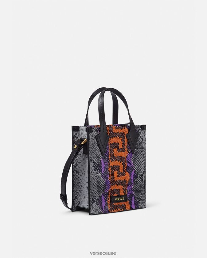 رجال حقيبة كروس بطبعة جلد الثعبان اليوناني Versace متعدد الألوان 0FVD2J1474 أكياس