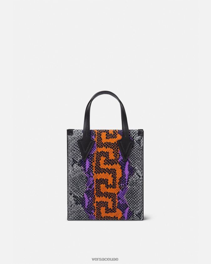رجال حقيبة كروس بطبعة جلد الثعبان اليوناني Versace متعدد الألوان 0FVD2J1474 أكياس