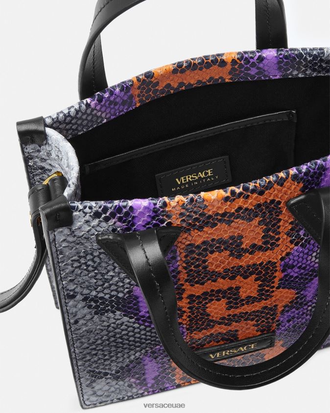 رجال حقيبة كروس بطبعة جلد الثعبان اليوناني Versace متعدد الألوان 0FVD2J1474 أكياس