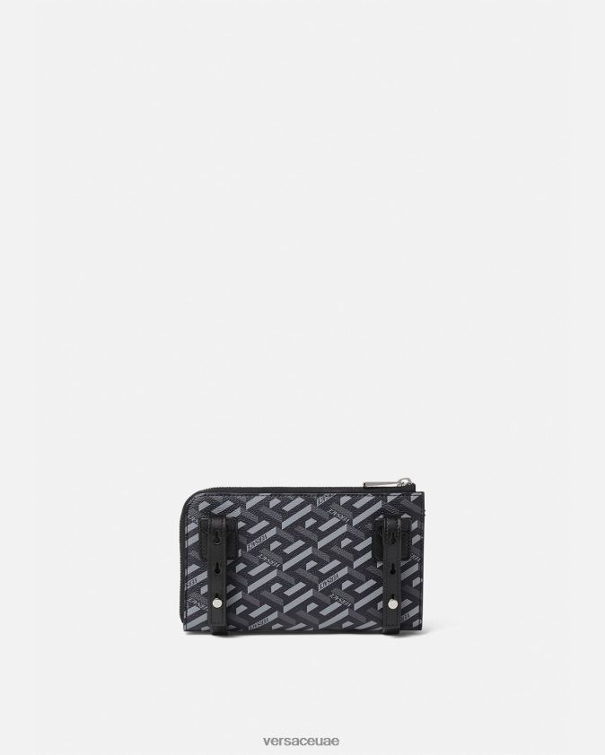 رجال حقيبة لا غريكا المميزة Versace أسود اللون الرمادي 0FVD2J1484 أكياس