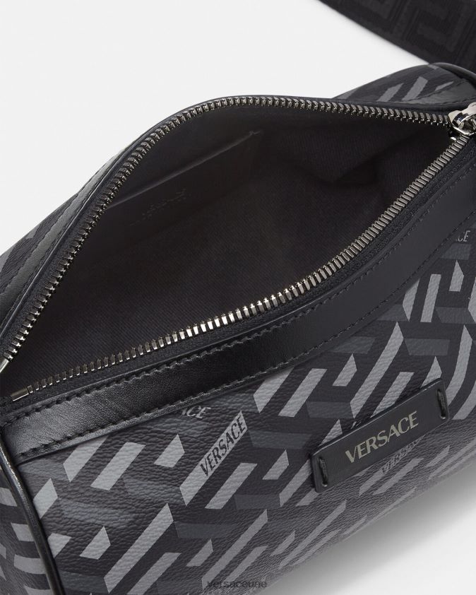 رجال حقيبة لا غريكا المميزة Versace أسود اللون الرمادي 0FVD2J1485 أكياس