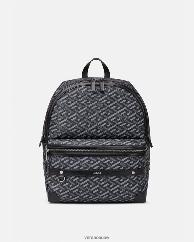 رجال حقيبة الظهر المميزة من لا غريكا Versace أسود اللون الرمادي 0FVD2J1487 أكياس