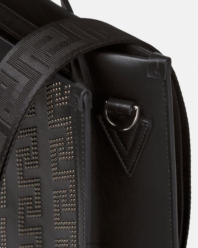 رجال حقيبة يد يونانية طويلة مرصعة Versace أسود 0FVD2J1489 أكياس