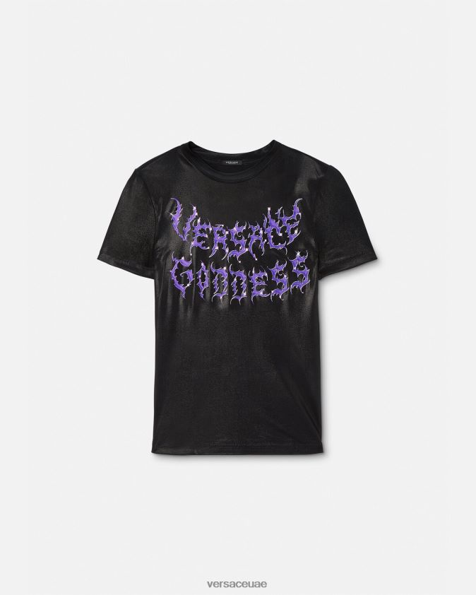نحيف تي شيرت آلهة Versace أسود 0FVD2J149 ملابس