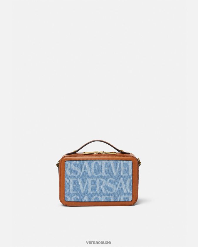 رجال حقيبة مراسلة صغيرة بالكامل Versace أزرق 0FVD2J1494 أكياس