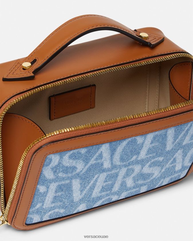 رجال حقيبة مراسلة صغيرة بالكامل Versace أزرق 0FVD2J1494 أكياس