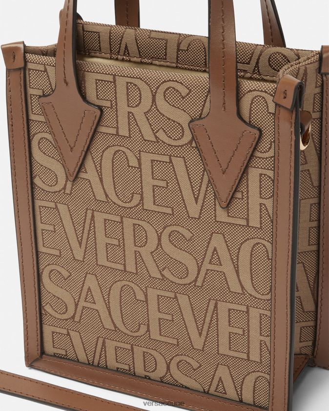 رجال حقيبة كروس على كامل الجسم Versace بني 0FVD2J1498 أكياس