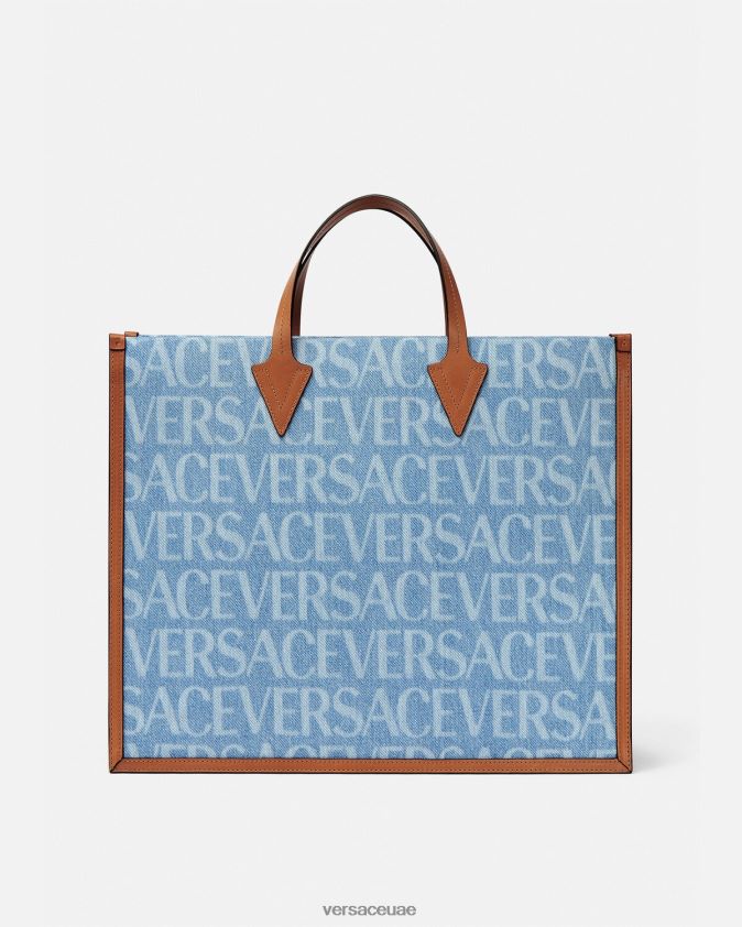 رجال حقيبة حمل من الدنيم بالكامل Versace أزرق 0FVD2J1505 أكياس