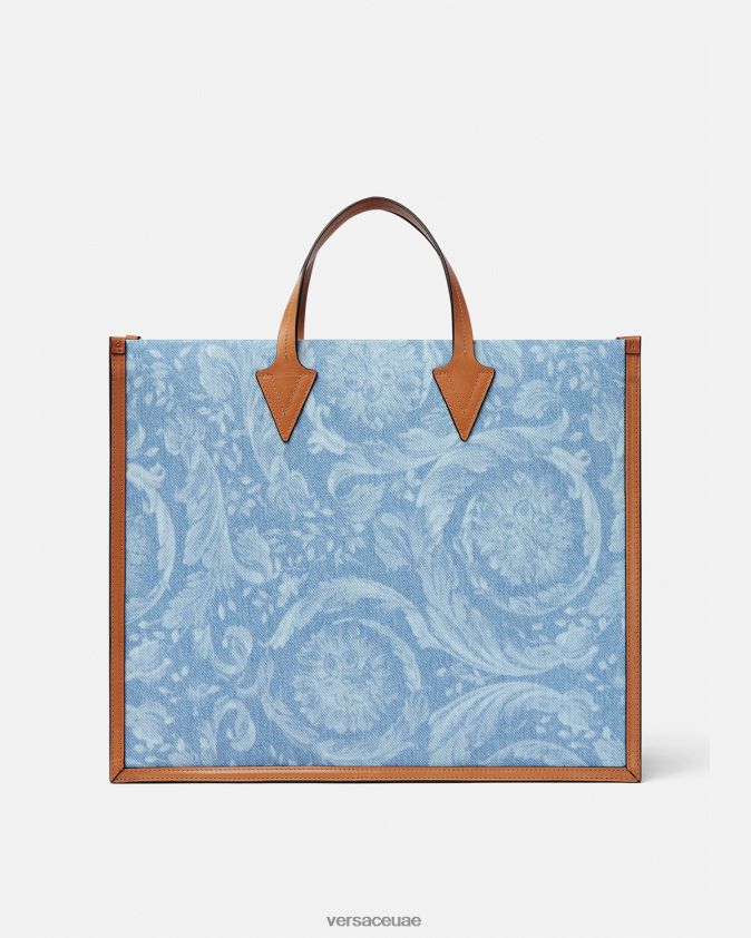 رجال حقيبة حمل من الدنيم بالكامل Versace أزرق 0FVD2J1505 أكياس