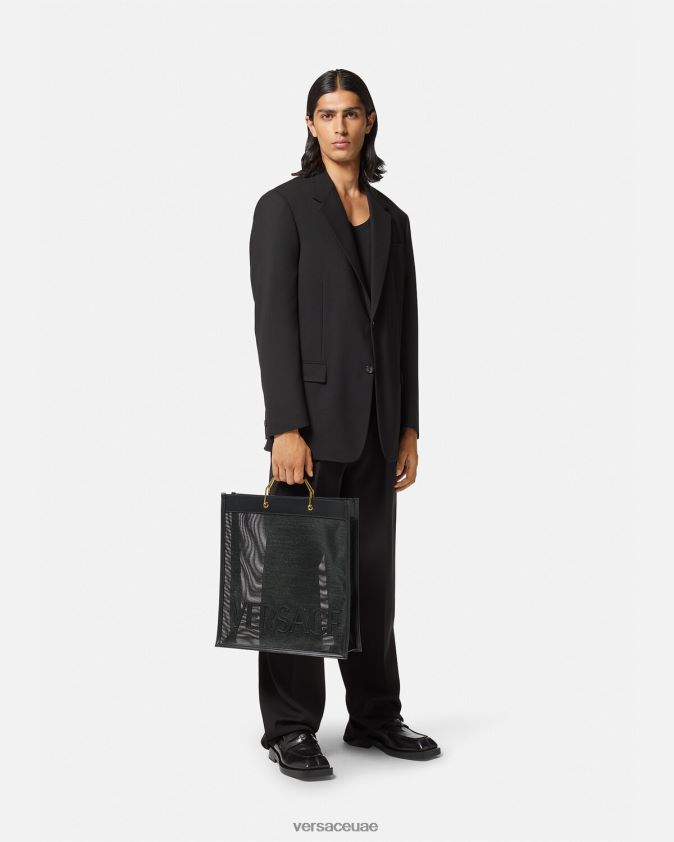 رجال حقيبة حمل المتسوق Versace أسود 0FVD2J1507 أكياس