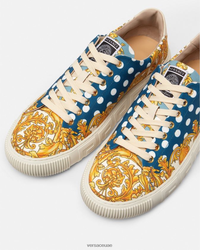 رجال أحذية رياضية صدف الباروك اليونانية Versace مطبعة 0FVD2J1516 حذاء
