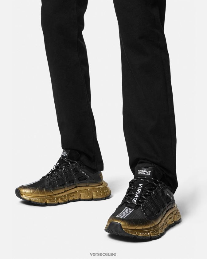 رجال أحذية تريجريكا الرياضية Versace أسود 0FVD2J1527 حذاء