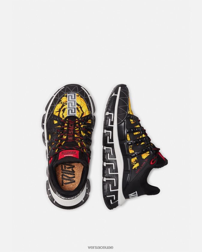 رجال أحذية تريجريكا الرياضية Versace مطبعة 0FVD2J1528 حذاء