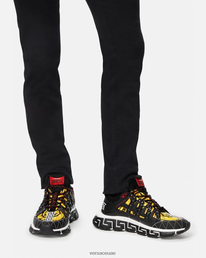 رجال أحذية تريجريكا الرياضية Versace مطبعة 0FVD2J1528 حذاء