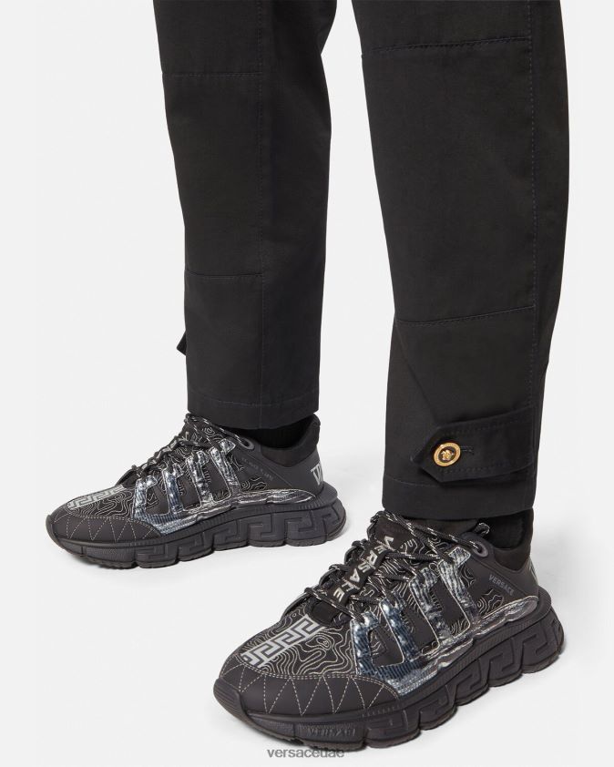 رجال أحذية تريجريكا الرياضية Versace أسود 0FVD2J1529 حذاء