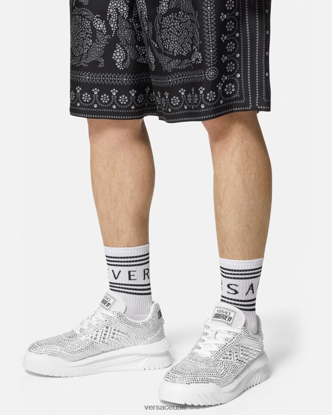 رجال أحذية رياضية كريستال أوديسي Versace أبيض 0FVD2J1534 حذاء