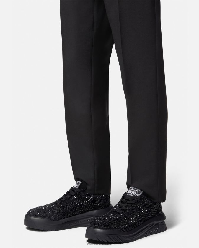رجال أحذية رياضية كريستال أوديسي Versace أسود 0FVD2J1535 حذاء