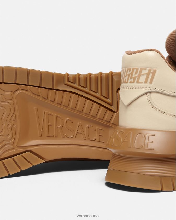 رجال أحذية أوديسيا اليونانية Versace اللون البيج 0FVD2J1536 حذاء