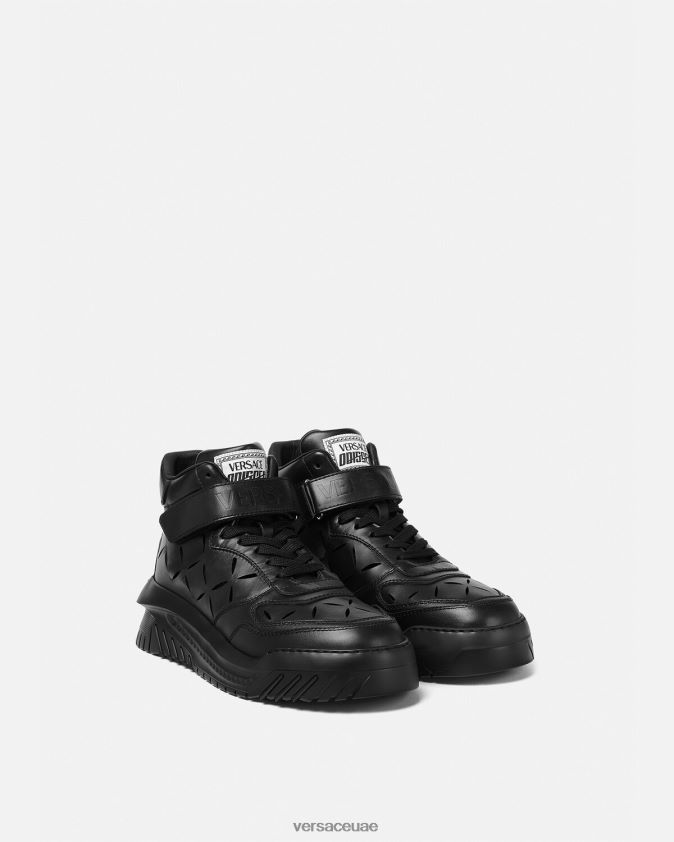 رجال أحذية أوديسيا الرياضية الممزقة Versace أسود 0FVD2J1540 حذاء