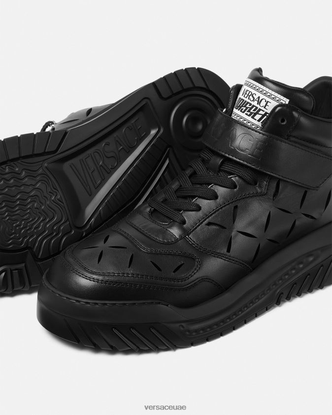 رجال أحذية أوديسيا الرياضية الممزقة Versace أسود 0FVD2J1540 حذاء