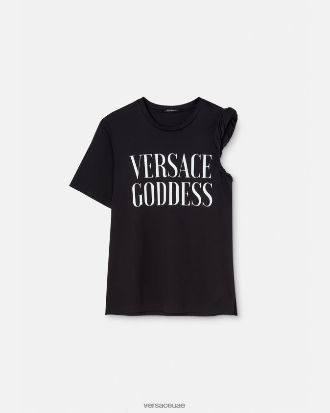 نحيف آلهة توالت تي شيرت Versace أسود 0FVD2J155 ملابس