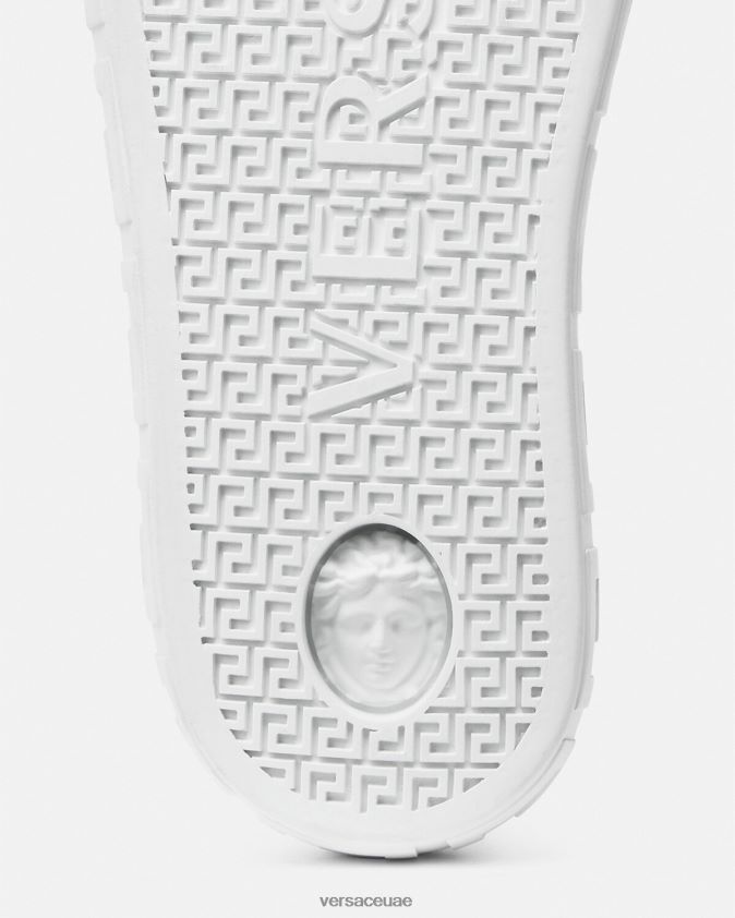 رجال كل انحاء المدربين اليونان Versace أسود وطباعة 0FVD2J1550 حذاء