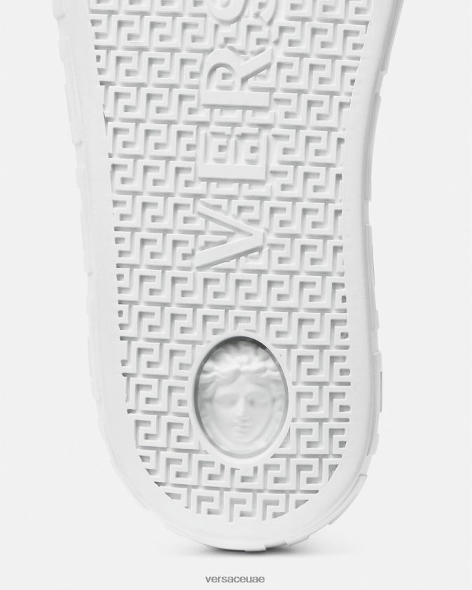 رجال أحذية رياضية اليونان Versace ذهب ابيض 0FVD2J1552 حذاء