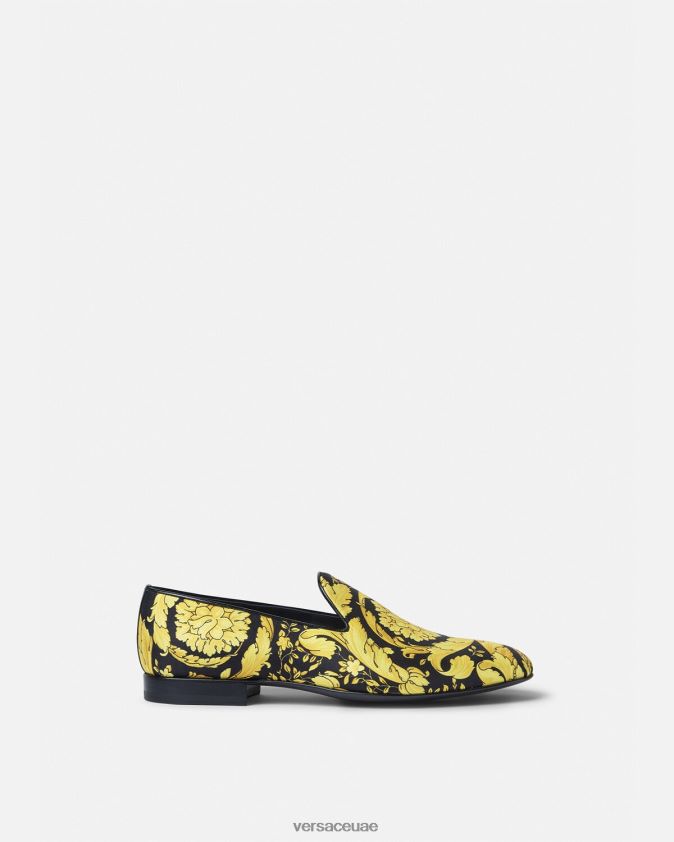 رجال النعال الساتان الباروك Versace مطبعة 0FVD2J1566 حذاء